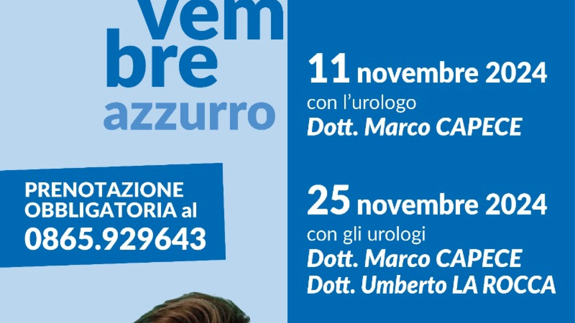 Pozzilli: la fondazione Neuromed e la Lilt di Isernia promuovono per novembre il "Mese Azzurro".